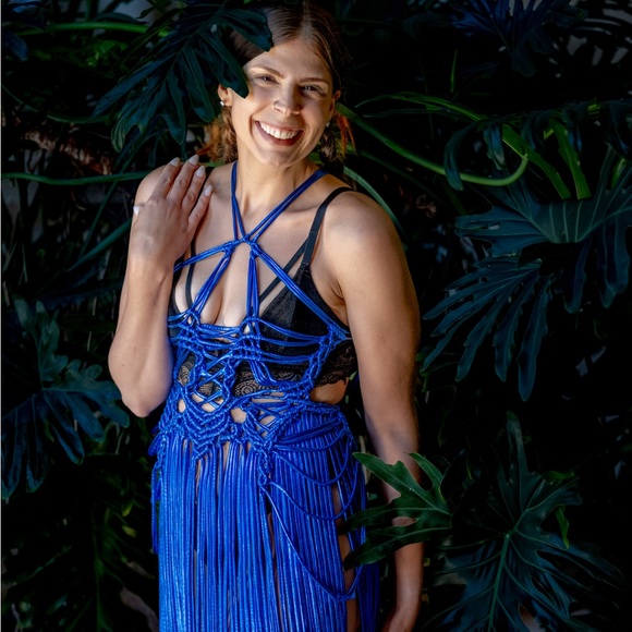 Handmade Macramé Rope Dress - Picture 8 of 15